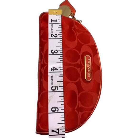 COACH Red Limited Edition Estee Lauder 2010 Cosmetic Make Up Bag - Picture 10 of 10